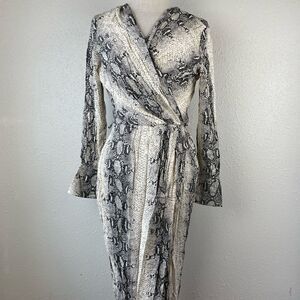 NWT Paper Heart Snake Skin Midi Dress Size S